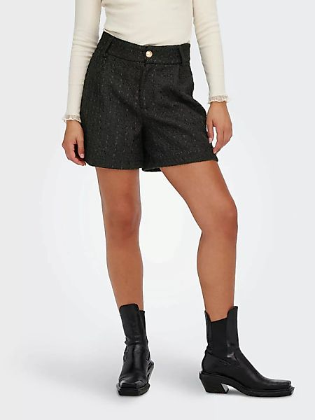 ONLY Boucle Shorts Damen Schwarz günstig online kaufen