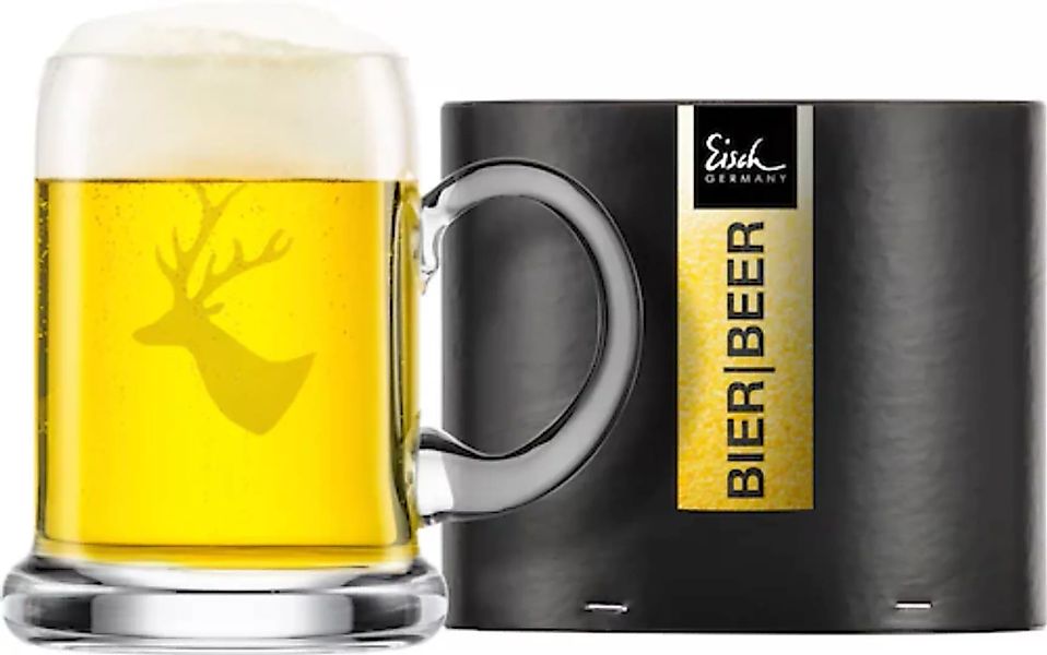 Eisch Bierkrug »CHALET«, (1 tlg.), Hirschmotiv, mundgeblasen, 500 ml, Made günstig online kaufen