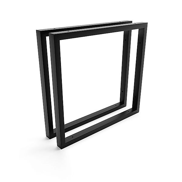 HEVVA Waschtischhalterung REUSS 45 cm Tief 2er Set Schwarz günstig online kaufen