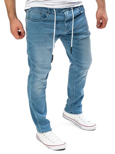 Yazubi Slim-fit-Jeans Herren Sweathose in Jeansoptik günstig online kaufen