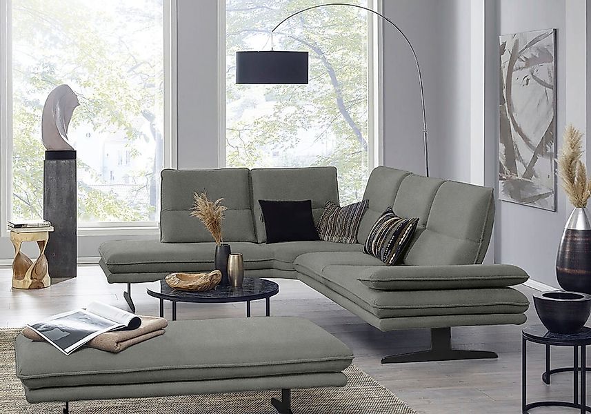 W.SCHILLIG Ecksofa "broadway, Designsofa, toller Sitzkomfort, zeitlos, eleg günstig online kaufen