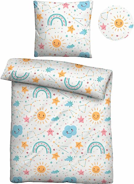 Biberna Kinderbettwäsche "Lian" 2 Stk. hautfreundlich, kühlend, mit Reißver günstig online kaufen