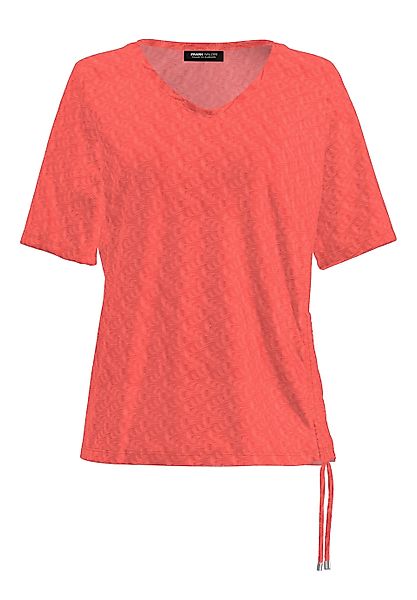 FRANK WALDER Kurzarmshirt mit seitlicher Raffung günstig online kaufen