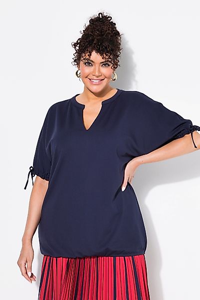 Ulla Popken Sweater Sweatshirt Oversized Tunika-Ausschnitt günstig online kaufen