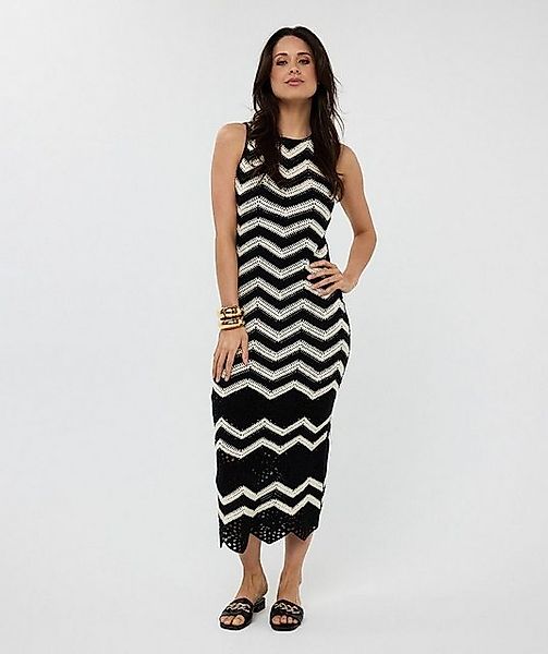 Esqualo Sommerkleid Esqualo Langes Häkelkleid Schwarz Weiß günstig online kaufen