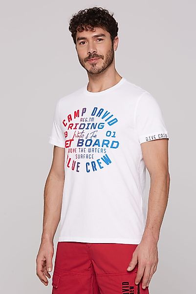 CAMP DAVID Rundhalsshirt aus Baumwolle günstig online kaufen