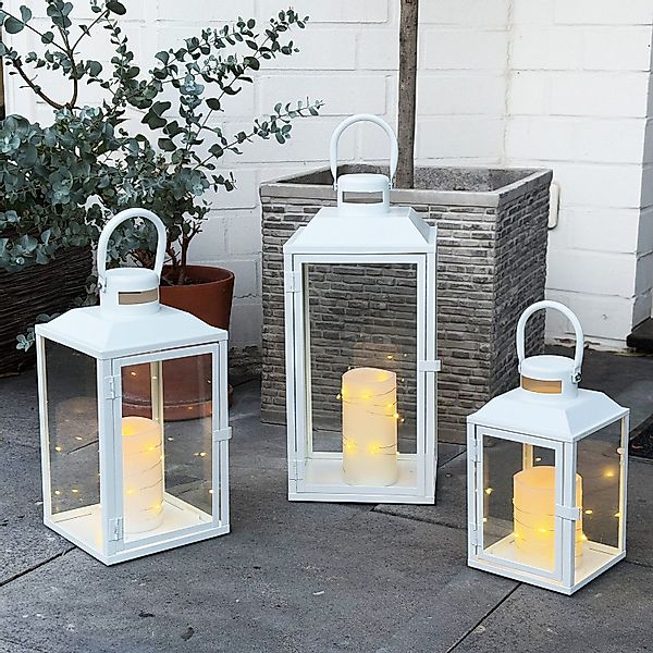 Mojawo Laterne 3er Gartenlaternen Laternen Metall günstig online kaufen