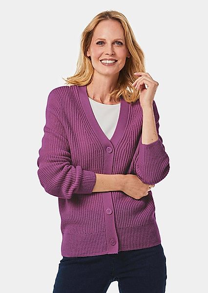 GOLDNER Strickjacke Elegante Strickjacke mit V-Ausschnitt günstig online kaufen