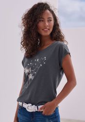 Vivance T-Shirt "mit Frontdruck "Pusteblume"" aus weicher Baumwoll-Qualität günstig online kaufen