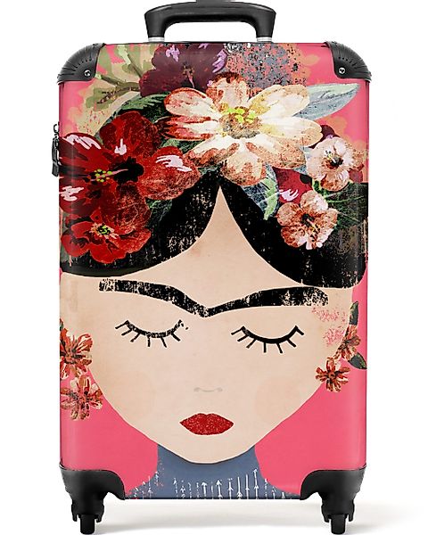 NoBoringSuitcases.com© Hartschalen-Trolley Frida Kahlo - Frau günstig online kaufen