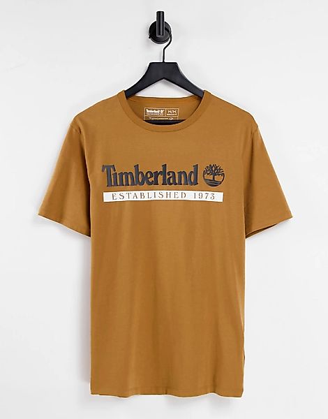 Timberland – Established 1973 – T-Shirt in Weizenbraun günstig online kaufen