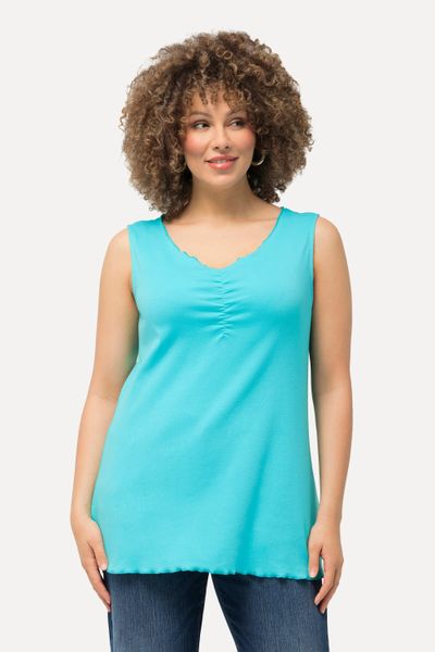 Ulla Popken Longtop Ripptop Wellenkanten Slim günstig online kaufen