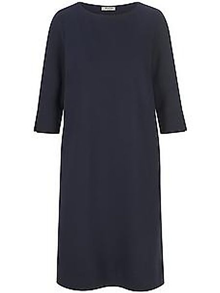 Jersey-Kleid Rundhals-­Ausschnitt MAERZ Muenchen blau günstig online kaufen
