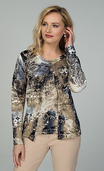 Passioni 2-in-1-Pullover Twinset mit Paisley Patch günstig online kaufen