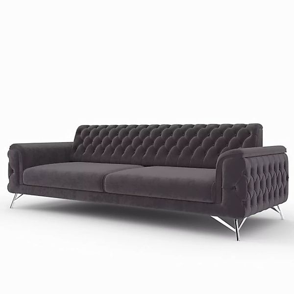 Möbeldreams Chesterfield-Sofa Alina Chesterfield 3-Sitzer Schlafsofa günstig online kaufen