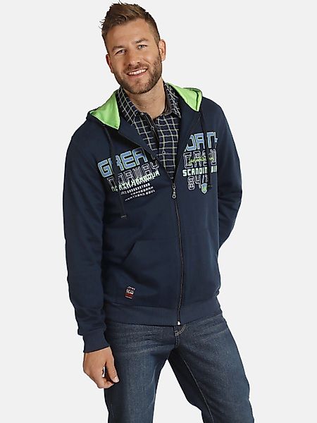 Jan Vanderstorm Kapuzensweatjacke STORR sportives Artwork günstig online kaufen