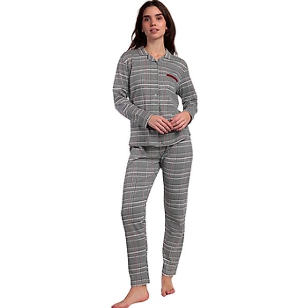 Admas  Kleider & Outfits Pyjama Hose Top Langarm Houdstooth günstig online kaufen