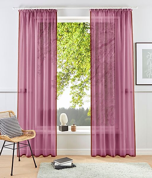 my home Gardine "XANA mit Ösen, Kräuselband oder Schlaufen" Kräuselband 1 S günstig online kaufen