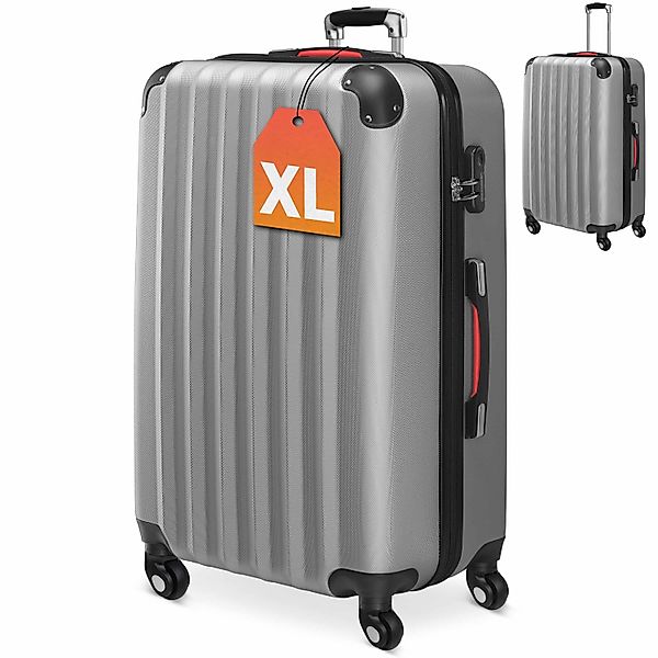 monzana Hartschalen-Trolley, 4 Rollen, Rollkoffer Schloss günstig online kaufen