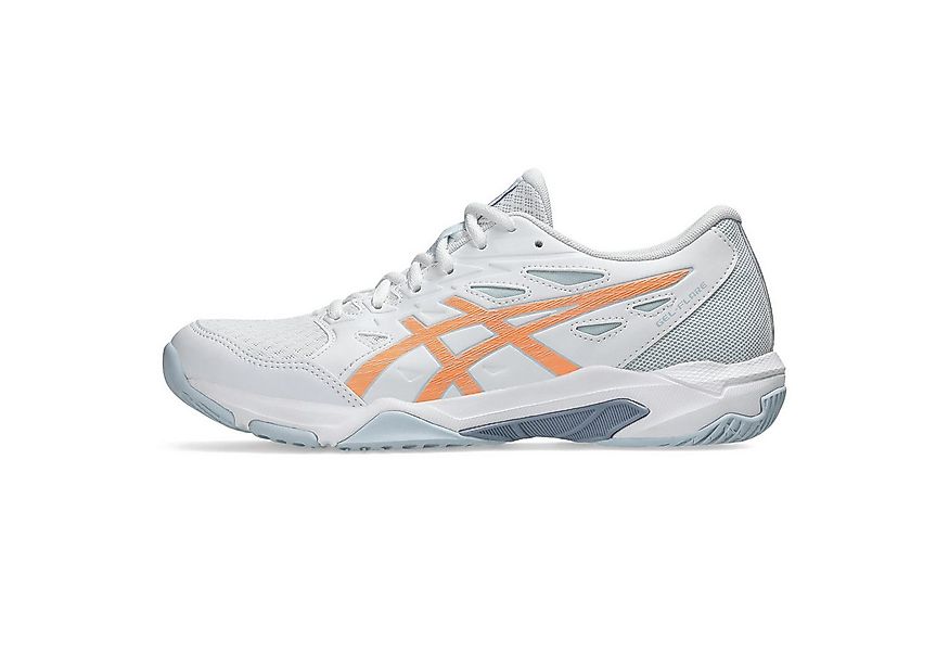 Asics GEL-FLARE WHITE/BRIGHT SUNSTONE Hallenschuh günstig online kaufen