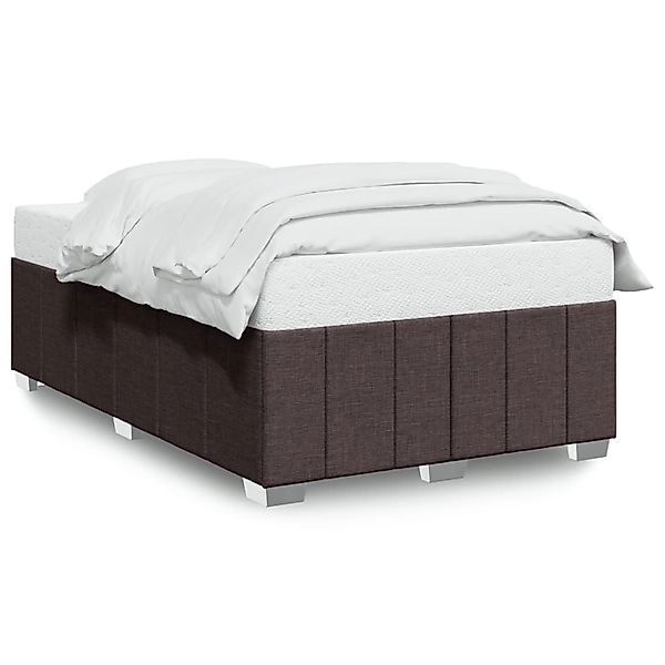 vidaXL Bettgestell ohne Matratze Dunkelbraun 120x190 cm Stoff 3284821 günstig online kaufen