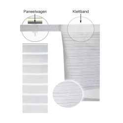 Haus und Deko Schiebegardine Flächenvorhang 60x245 günstig online kaufen