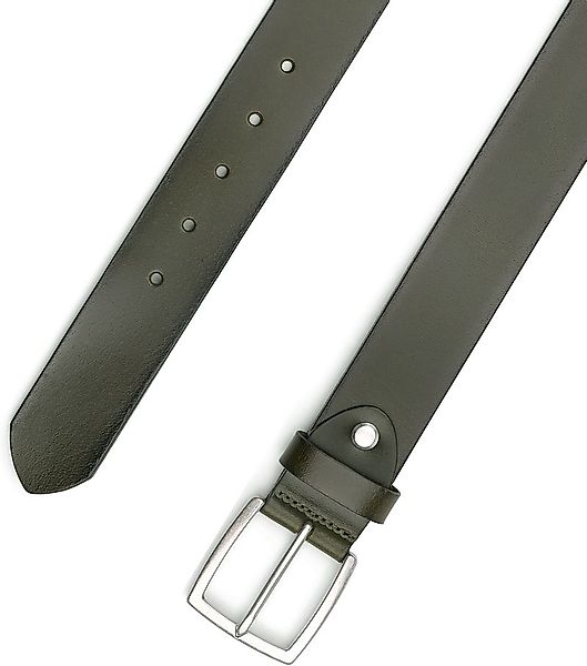 Suitable Leder Gürtel Grün Washed - Größe 95 günstig online kaufen