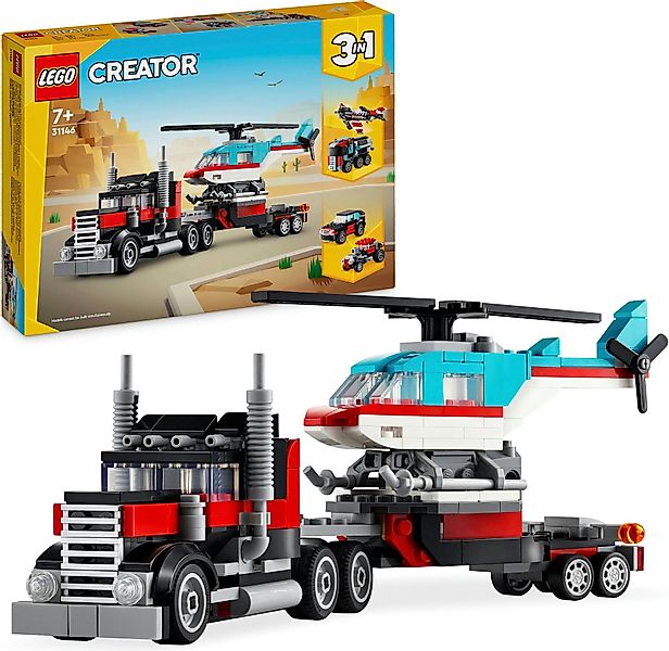 LEGO® Tieflader mit Hubschrauber (31146), LEGO günstig online kaufen