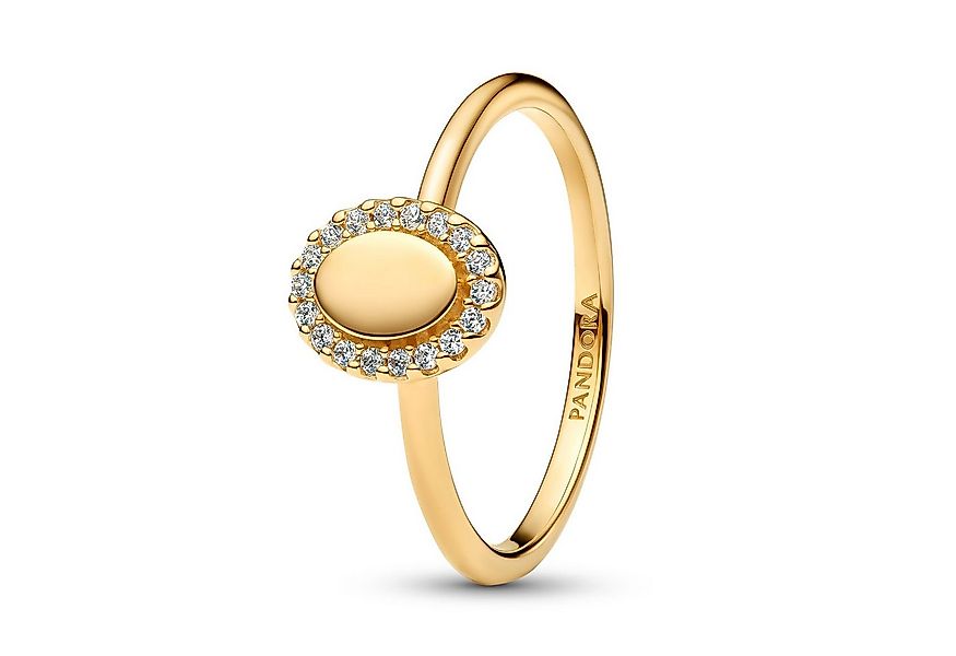 Pandora Fingerring Damenring Oval Goldfarben günstig online kaufen