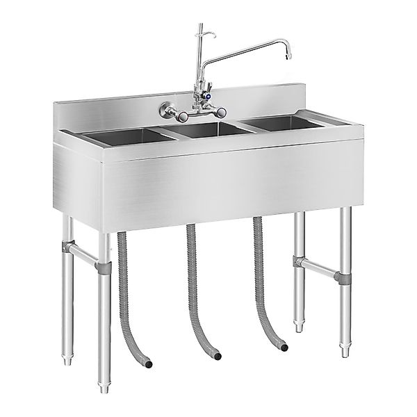 Royal Catering Spülenschrank Spültisch Spülbecken Edelstahl günstig online kaufen