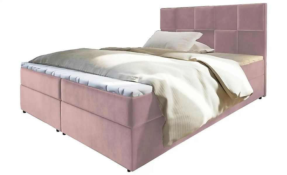 MASSENO Boxbett mit Bettkasten Prata ¦ rosa/pink ¦ Maße (cm): B: 160 H: 98 günstig online kaufen