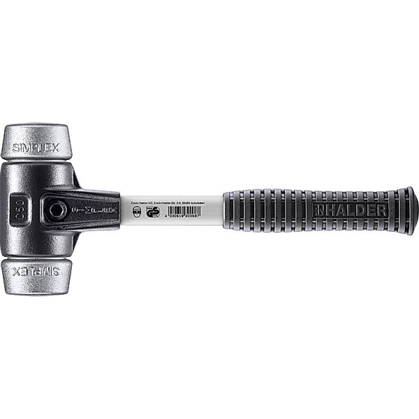 Halder Simplex Schonhammer Ø 50 mm Weichmetall mit Verstärktem Tempergussge günstig online kaufen