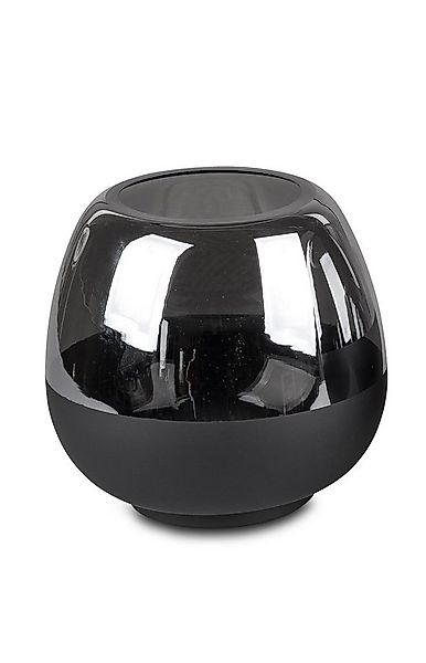 formano Windlicht Kerzenhalter aus Glas in Schwarz Metallic Design günstig online kaufen