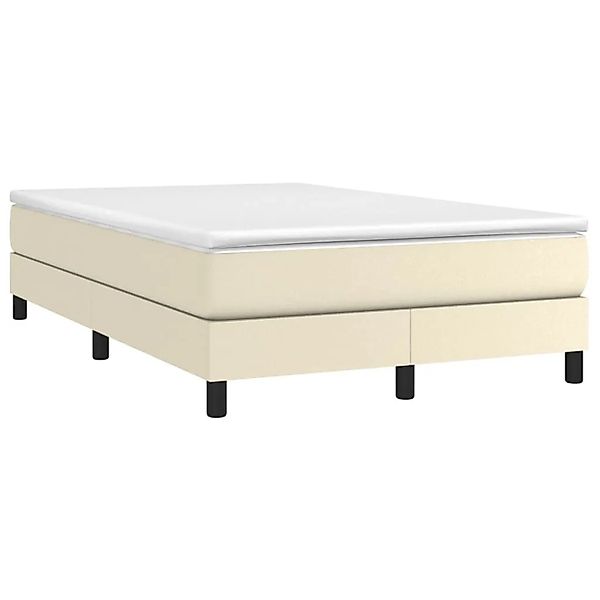 vidaXL Boxspringbettgestell Creme 120x200 cm Kunstleder 3120690 günstig online kaufen