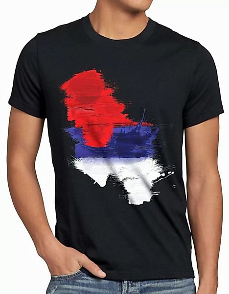 style3 T-Shirt Flagge Serbien Fußball Sport Serbia WM EM Fahne günstig online kaufen