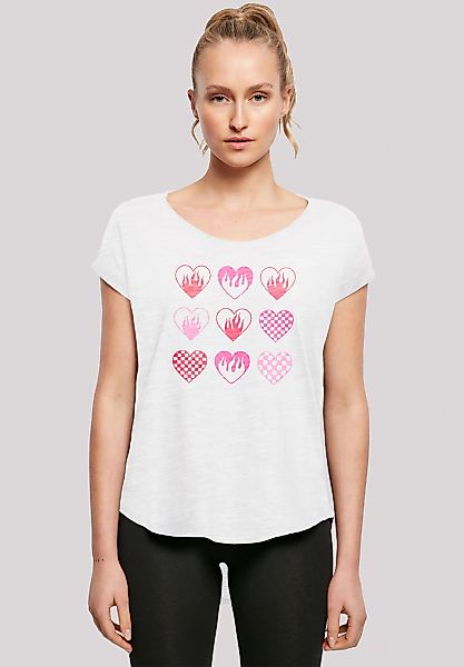 F4NT4STIC T-Shirt "Internationaler Frauentag: Herzen in Flammen", Premium Q günstig online kaufen