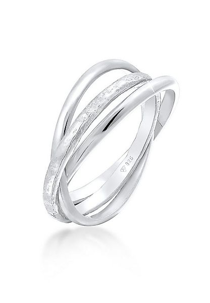 Elli Fingerring Basic Wickelring Trend Trinity 925 Silber, Ring Set günstig online kaufen