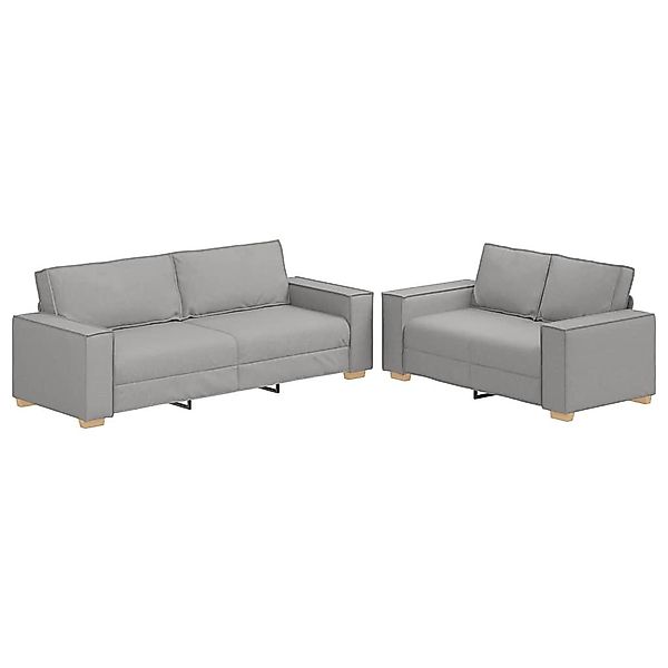 vidaXL Sofa 2-teiliges Sofa-Set mit Kissen, günstig online kaufen
