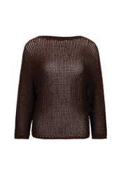 Zero Strickpullover "Damen Lochstrick-Pullover mit Glitzersteinen" 1 Stk. t günstig online kaufen