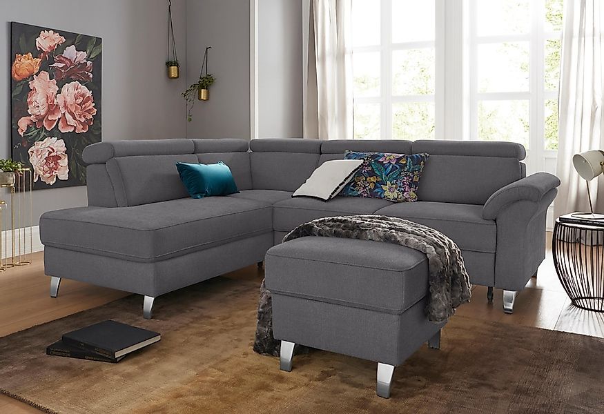 sit&more Ecksofa, inklusive Kopfteilverstellung, wahlweise mit Bettfunktion günstig online kaufen