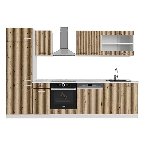 Vicco Küchenzeile R-Line, Artisan Eiche/Weiß, 300 günstig online kaufen