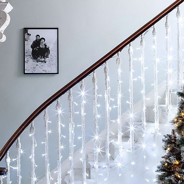 Core Connect 8m x 1m 384er LED Lichtervorhang weiß koppelbar transparentes günstig online kaufen