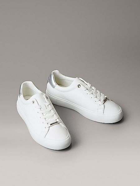 Calvin Klein LACE UP SNEAKER W/SILVER BT CK Sneaker Schnürschuh, Halbschuh, günstig online kaufen