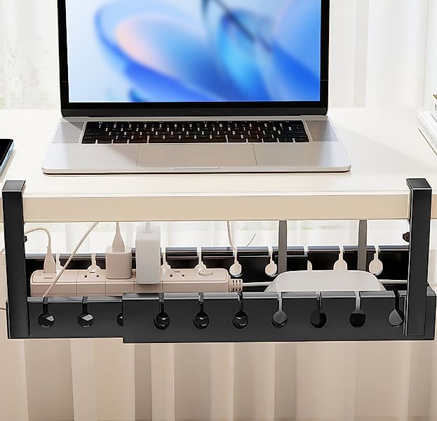 BlingBin Auszugsboden 74cm Ausziehbar Unter dem Schreibtisch Kabelmanagemen günstig online kaufen