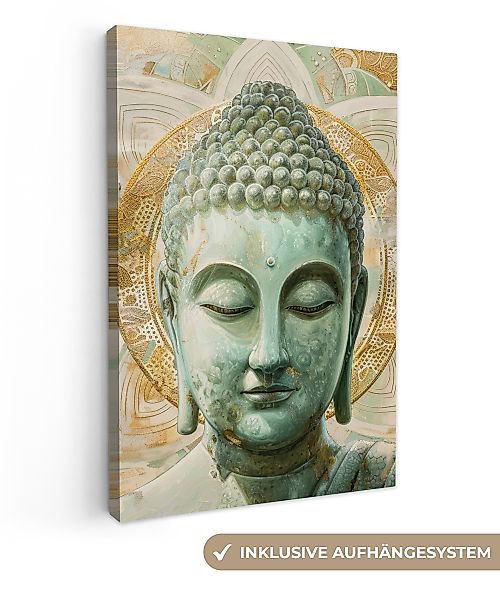 OneMillionCanvasses® Leinwandbild Buddha - Mandala - günstig online kaufen