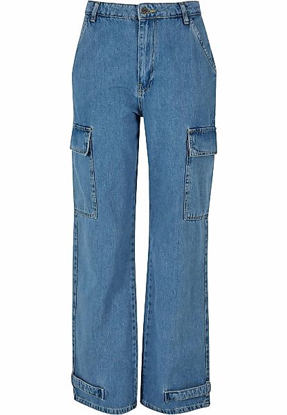 DEF Stoffhose "DEF Damen DEF Cargo Pants Denim", (1 tlg.) günstig online kaufen