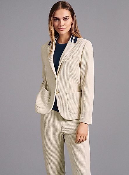 Faber Blusenblazer Cord-Blazer mit Strickkragen mit Strickkragen günstig online kaufen