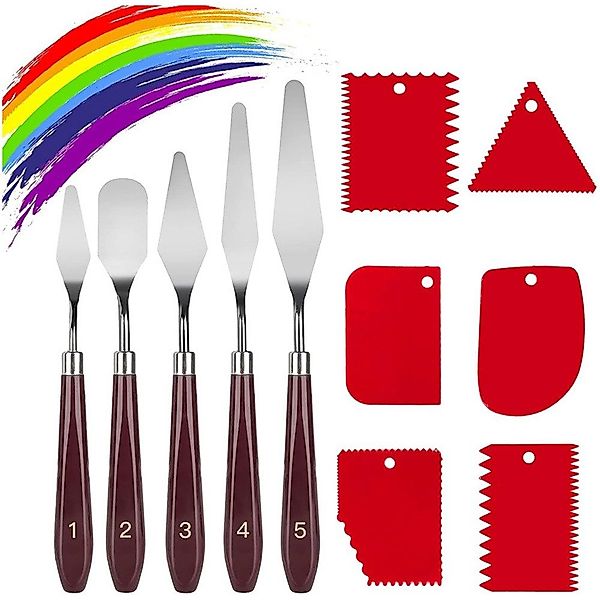 RWEUOQ Flexspachtel Palettenmesser Set 11 Stück günstig online kaufen