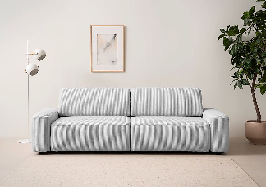 Home affaire 3-Sitzer "TORGE (257cm), Sofa,Schlafsofa in Cord, Samtvelours, günstig online kaufen