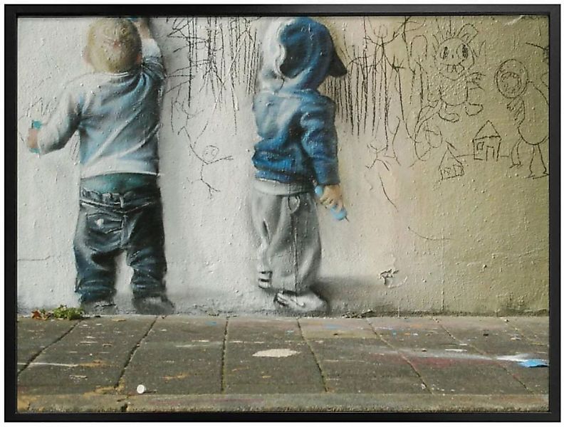 Wall-Art Poster "Graffiti Bilder Boys drawing", Menschen, (1 St.), Poster o günstig online kaufen